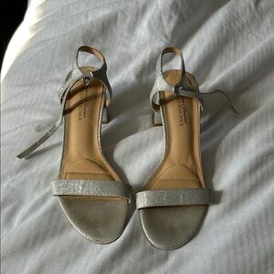 Badgley Mischka Silver Sandals